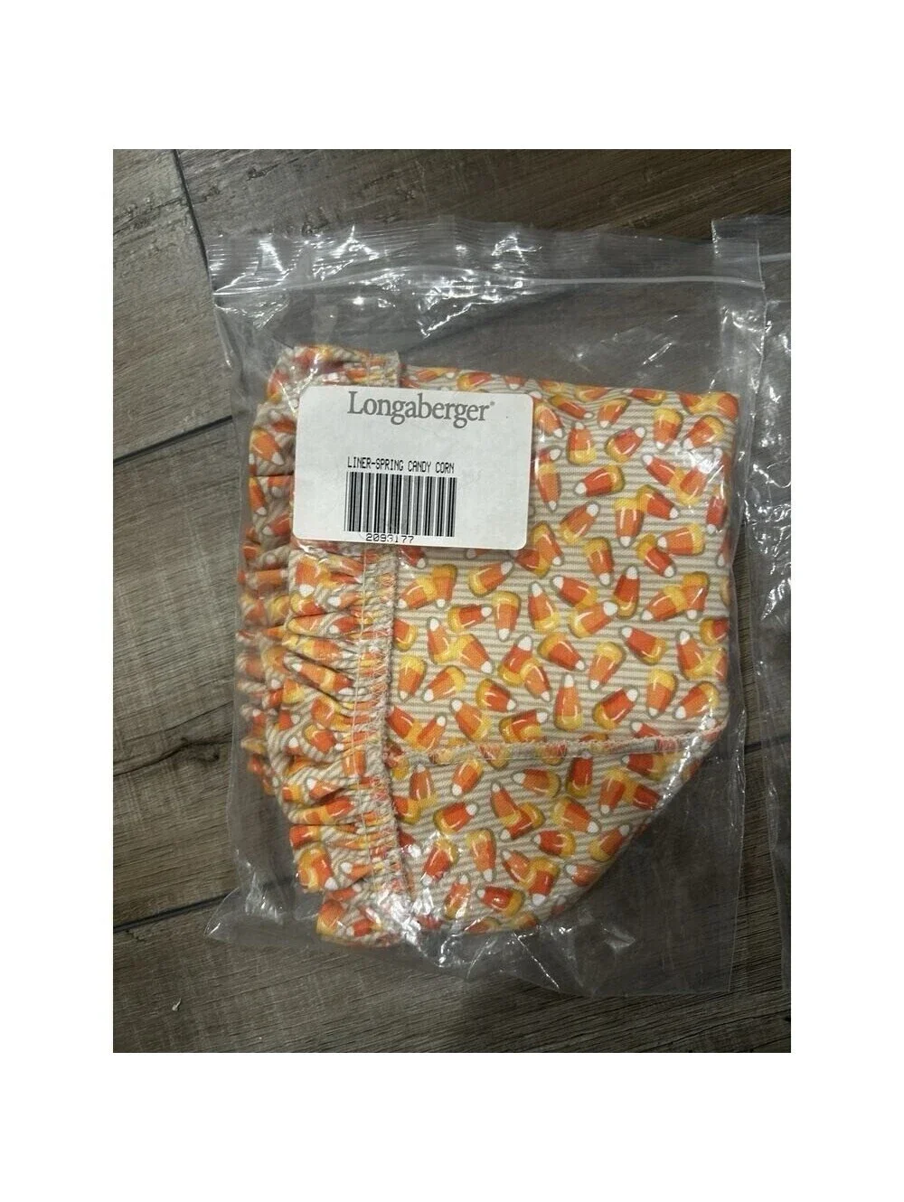 Longaberger Spring Basket Liner Candy Corn NEW Halloween